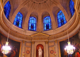 saint sulpice church virgin chapel paris guidebook